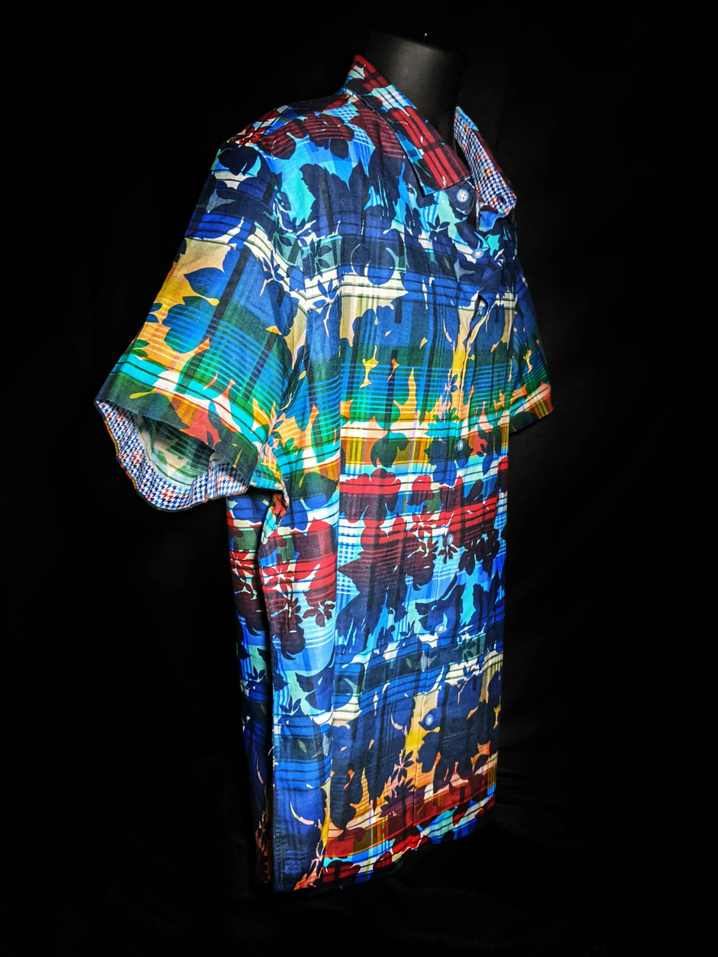 Robert Graham Cul de Sac Short Sleeve Shirt Size Large