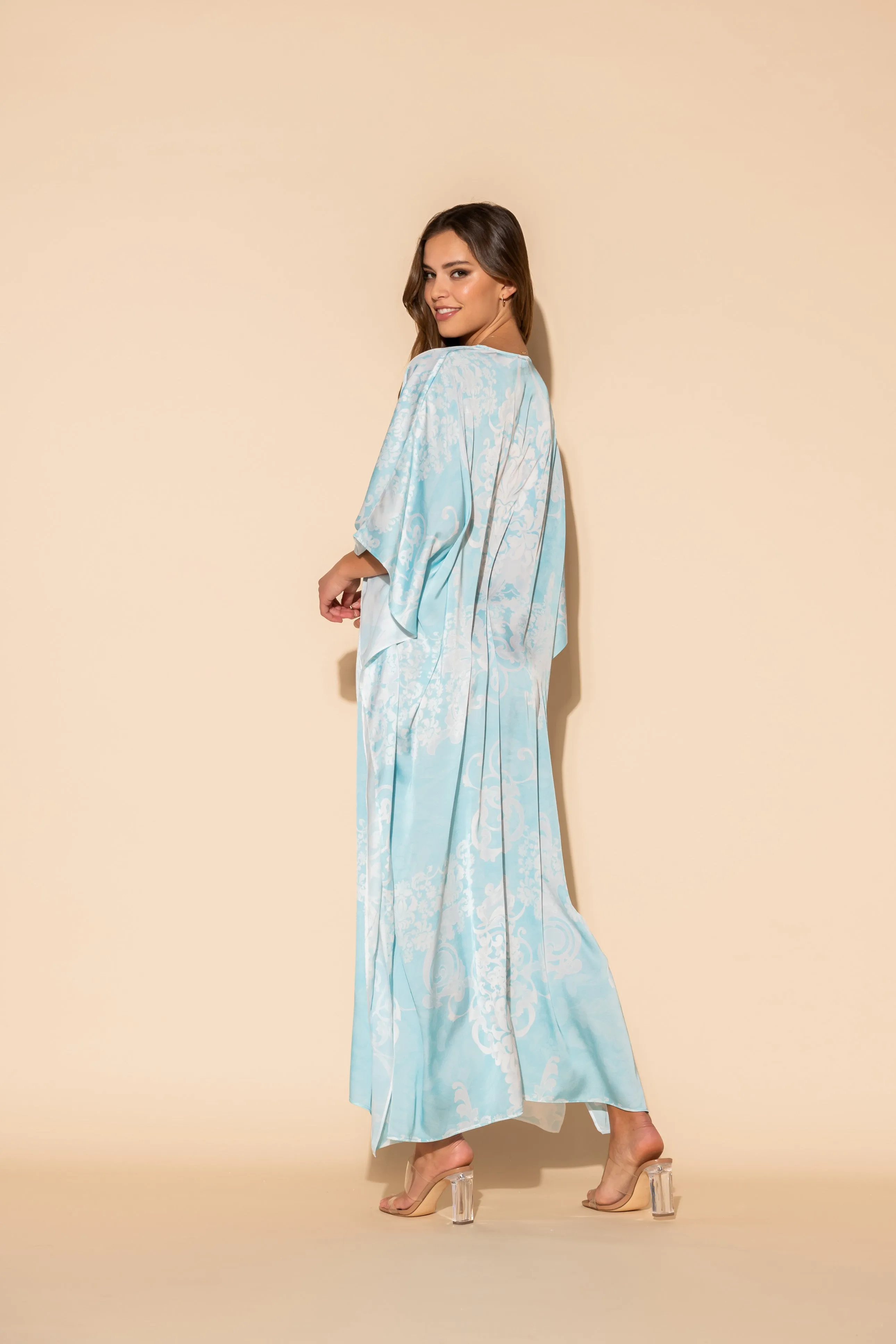 Romantique Blue Long Caftan