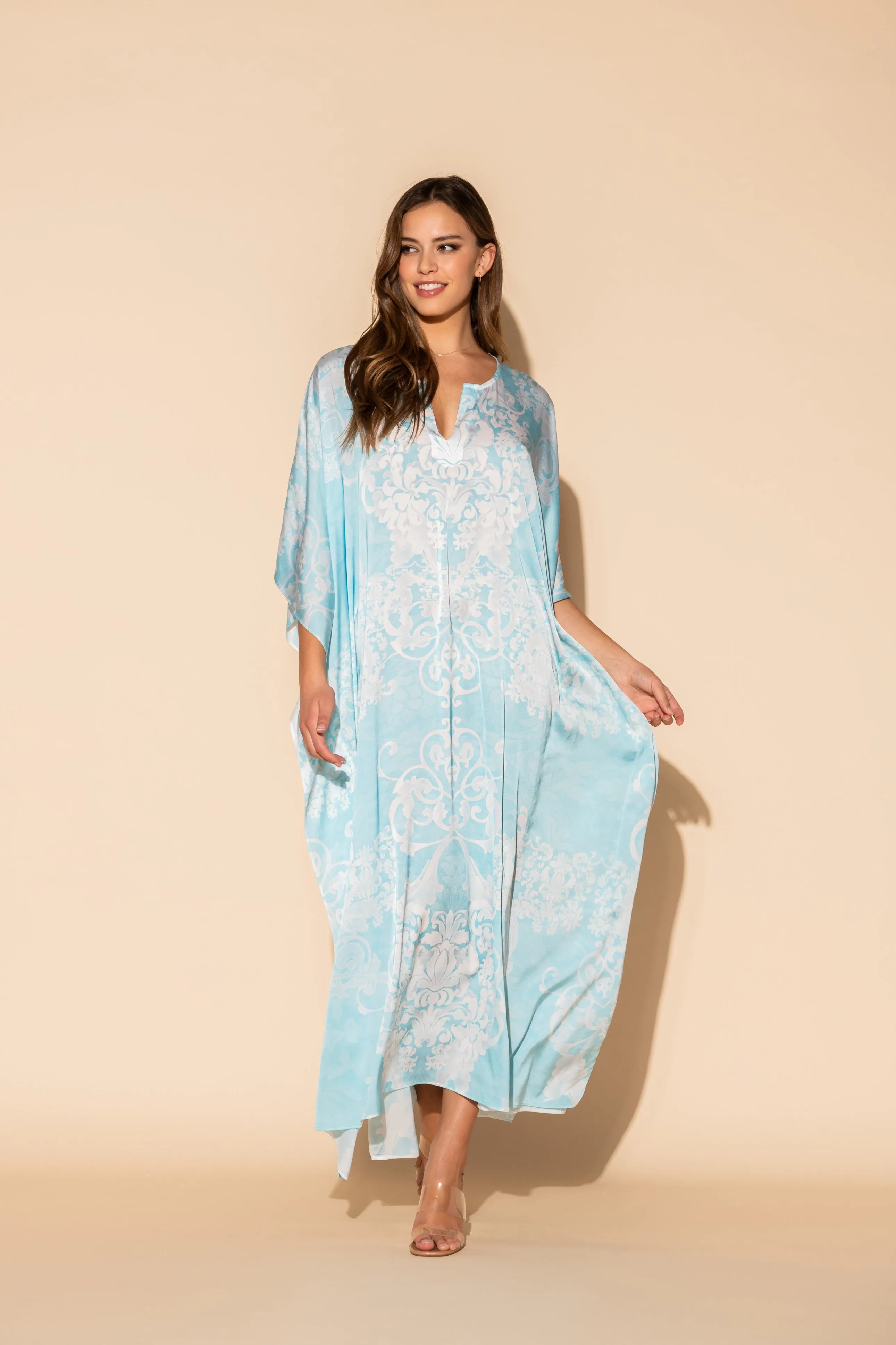 Romantique Blue Long Caftan