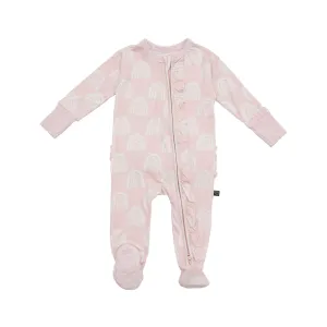 Rosalee's Rainbows Ruffle Zipper Footie