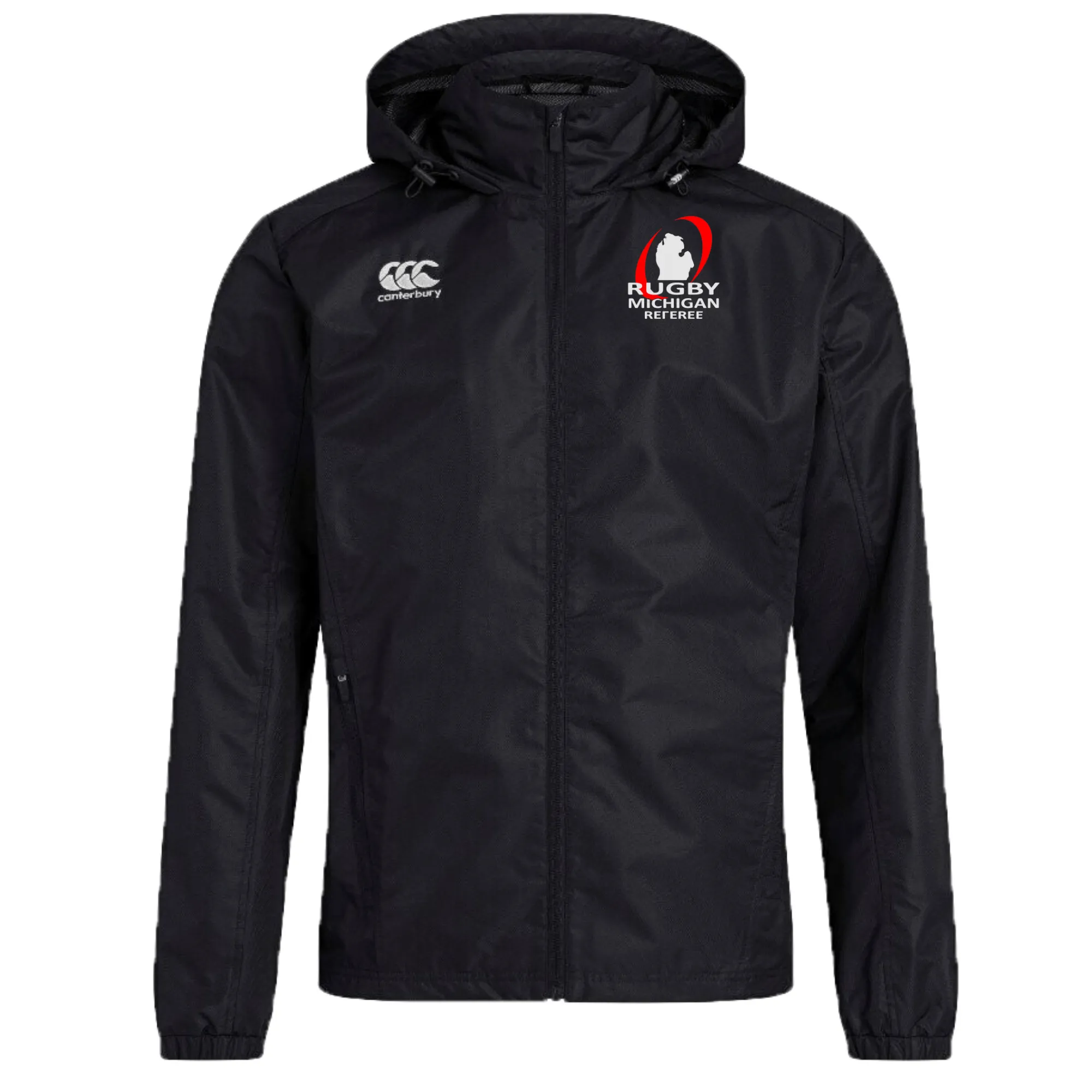 Rugby Michigan Referee Society Club Vaposhield Full Zip Rain Jacket by Canterbury