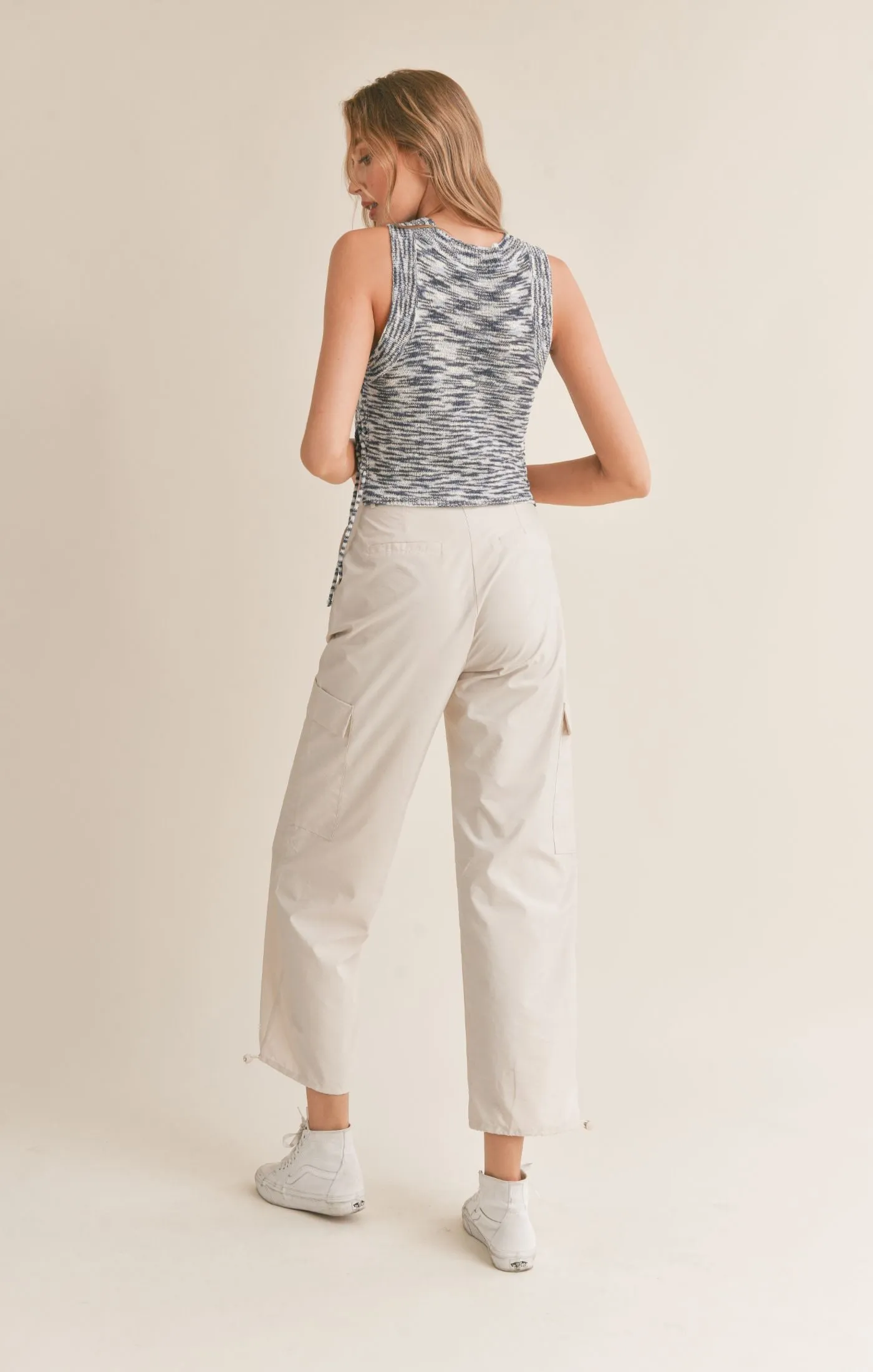 Sadie And Sage Airy Cargo Nylon Pants