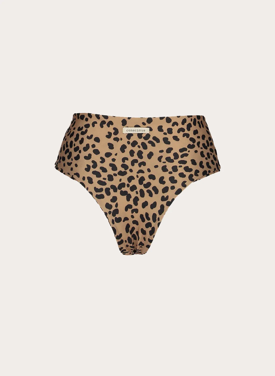 Saint High Waisted Bikini Bottom - Brown Leopard