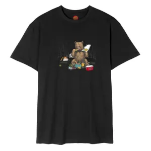 Santa Cruz T-Shirt Braun Pizza Bear T-Shirt - Black