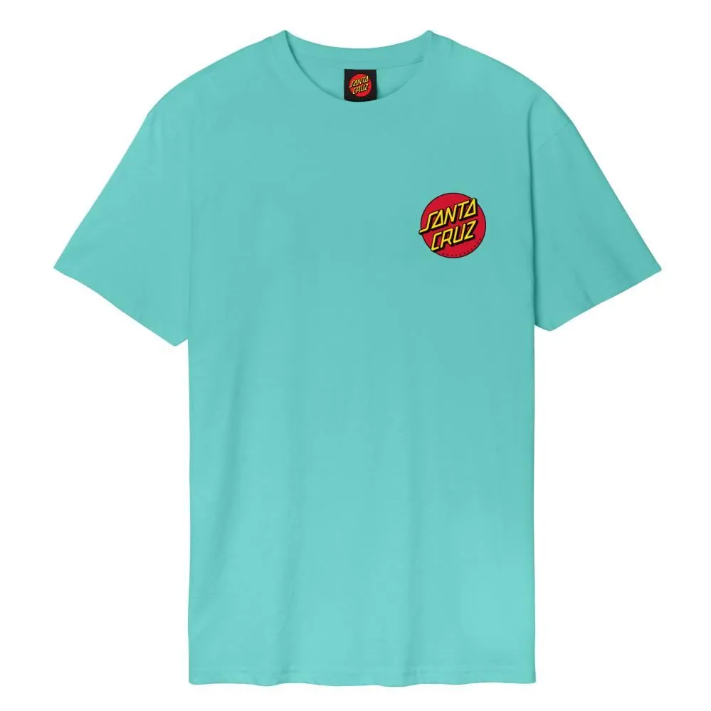 Santa Cruz T-Shirt Classic Dot Chest T-Shirt - Pool Blue
