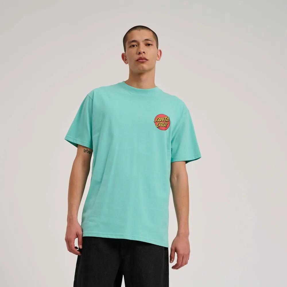 Santa Cruz T-Shirt Classic Dot Chest T-Shirt - Pool Blue