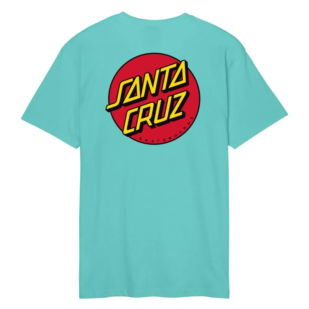 Santa Cruz T-Shirt Classic Dot Chest T-Shirt - Pool Blue