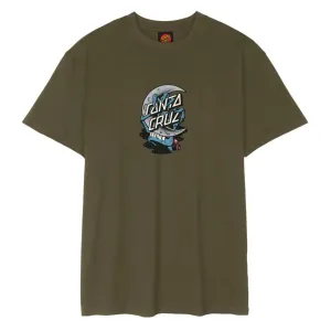 Santa Cruz T-Shirt Crescent Bone Hand T-Shirt - Uniform Green