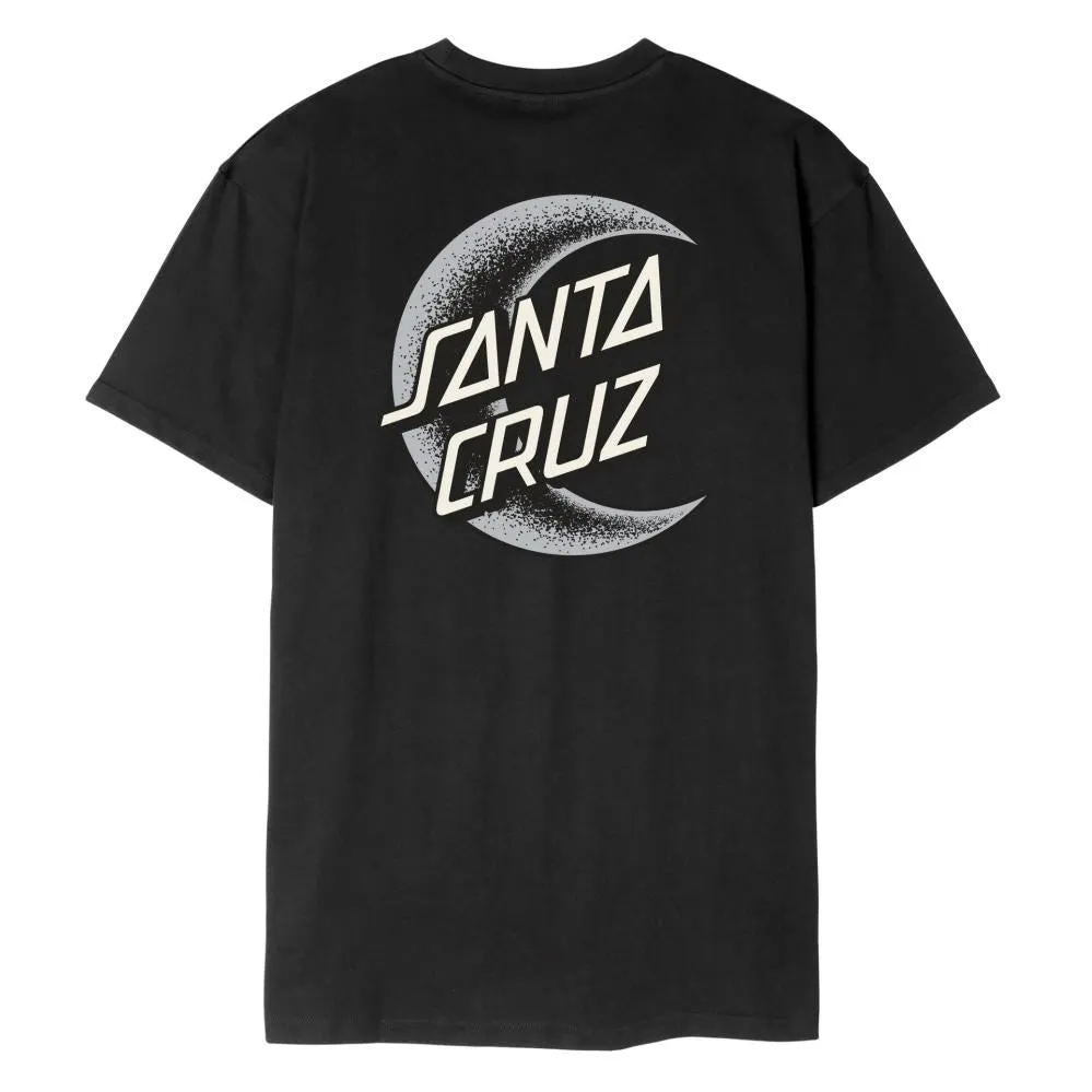 Santa Cruz T-Shirt Crescent Moon Chest T-Shirt - Black