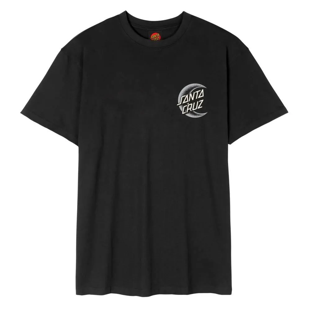 Santa Cruz T-Shirt Crescent Moon Chest T-Shirt - Black