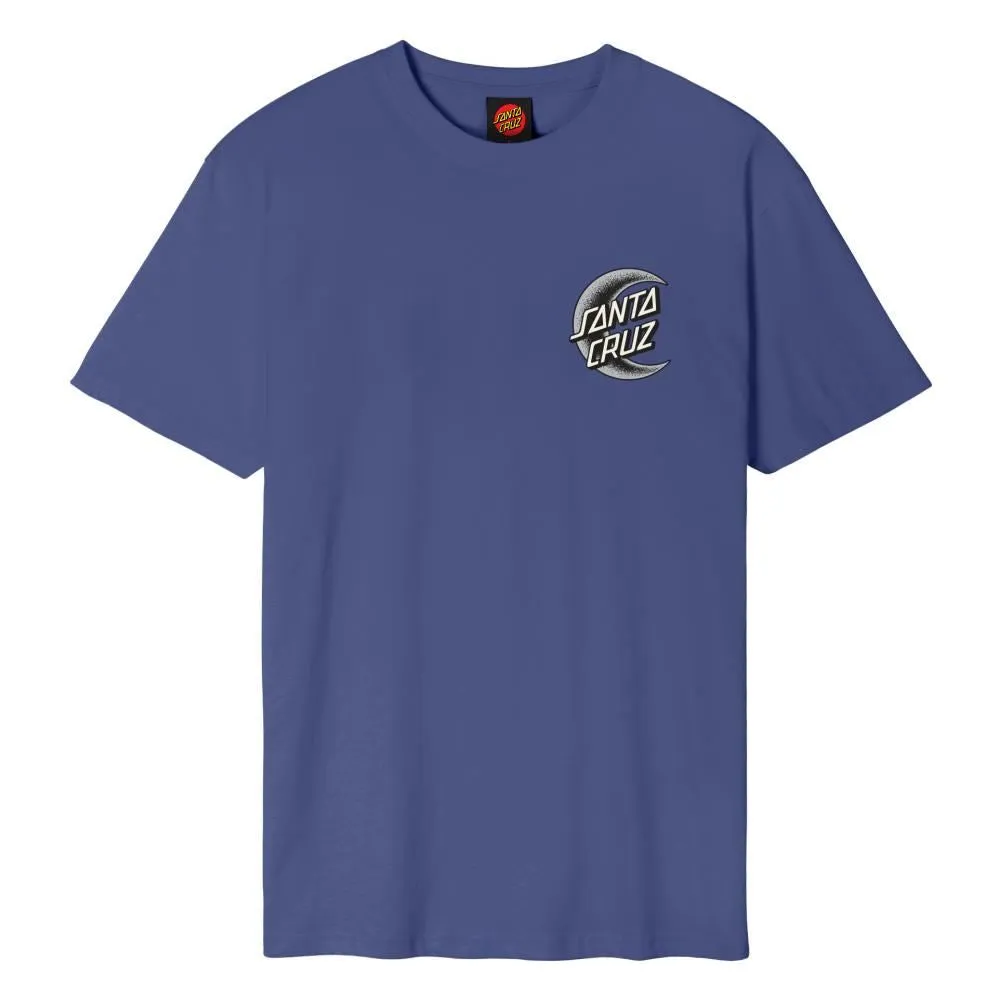 Santa Cruz T-Shirt Crescent Moon Chest T-Shirt - Navy Dusk