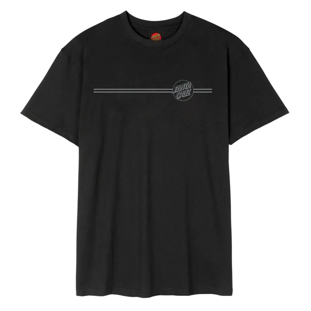 Santa Cruz T-Shirt Opus Dot Stripe - Black / Grey