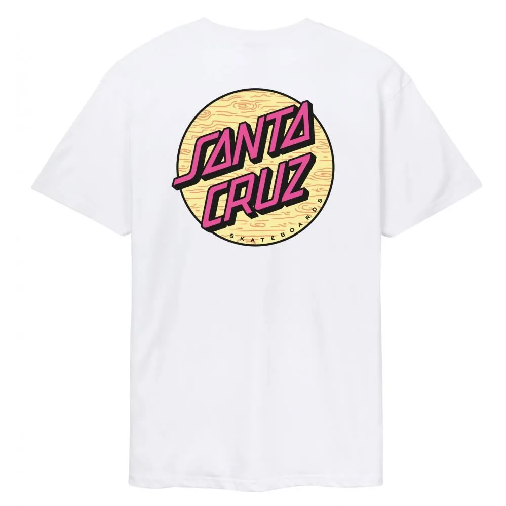 Santa Cruz T-Shirt Wagon Dot Chest T-Shirt - White