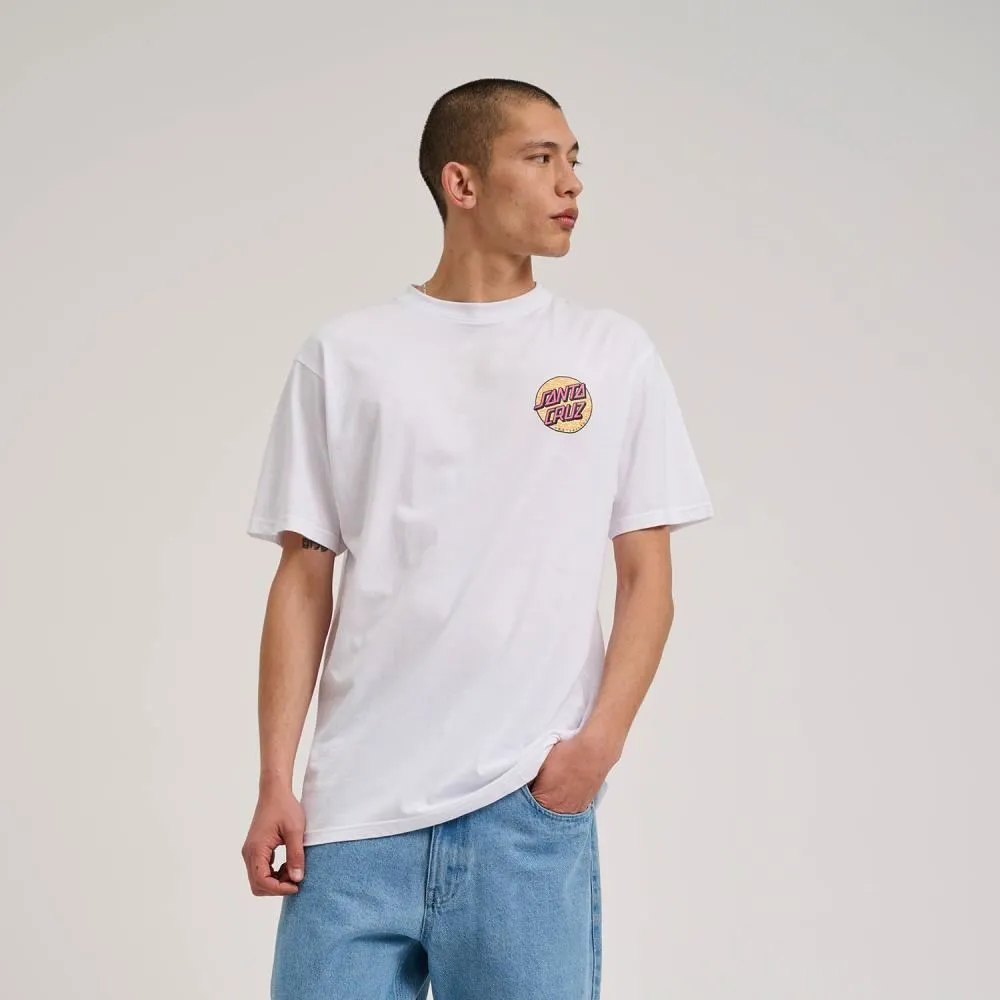 Santa Cruz T-Shirt Wagon Dot Chest T-Shirt - White