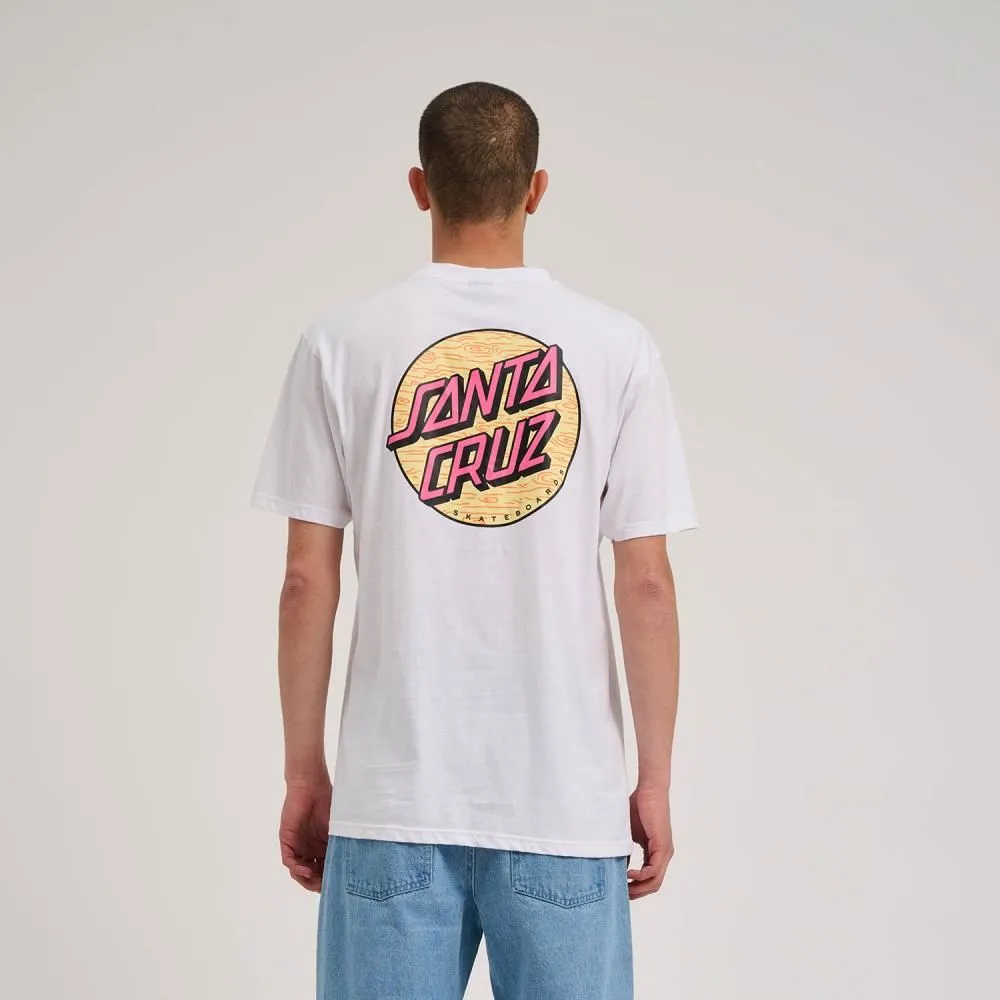 Santa Cruz T-Shirt Wagon Dot Chest T-Shirt - White