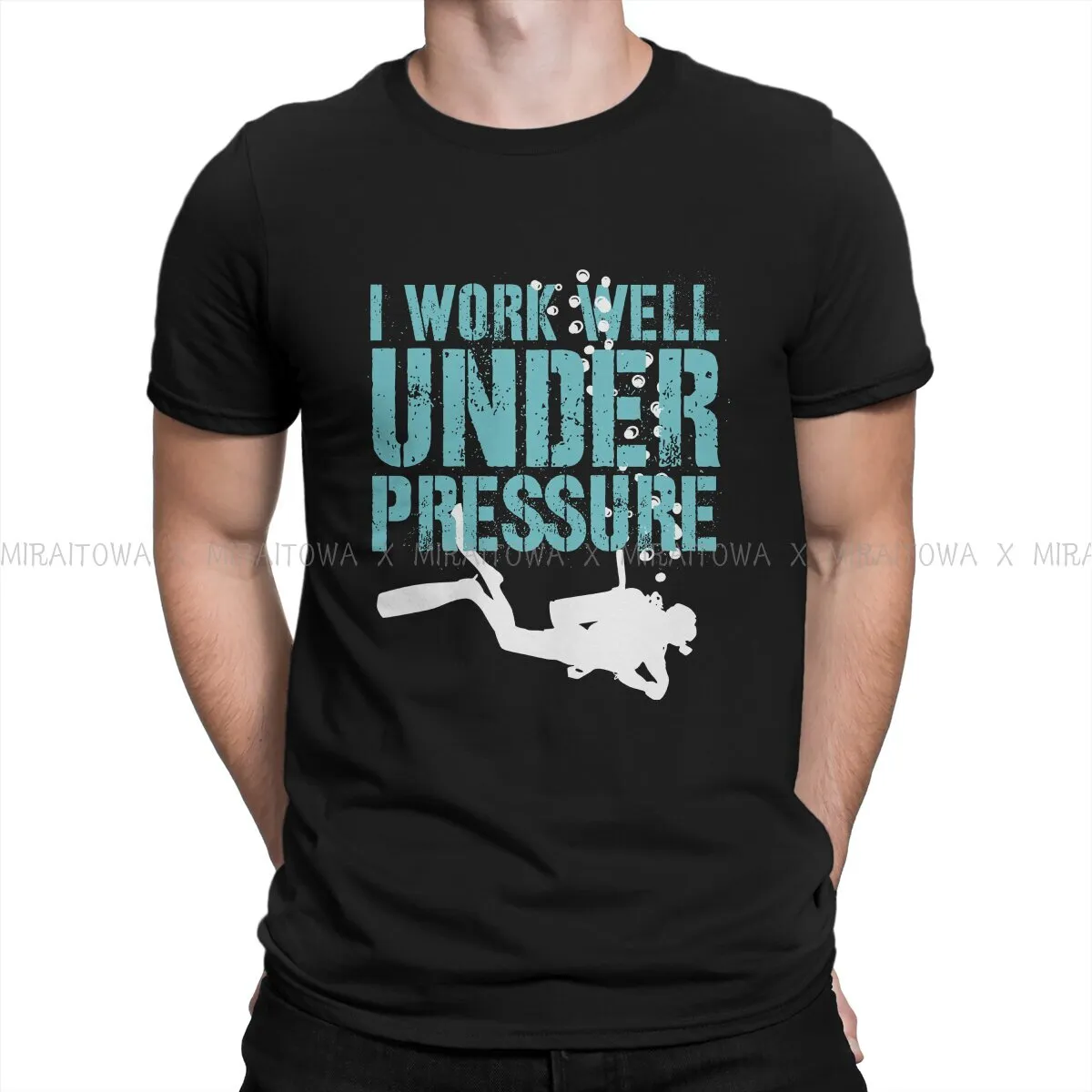 Scuba diving T-Shirt for Men | I Work Well Under Pressure