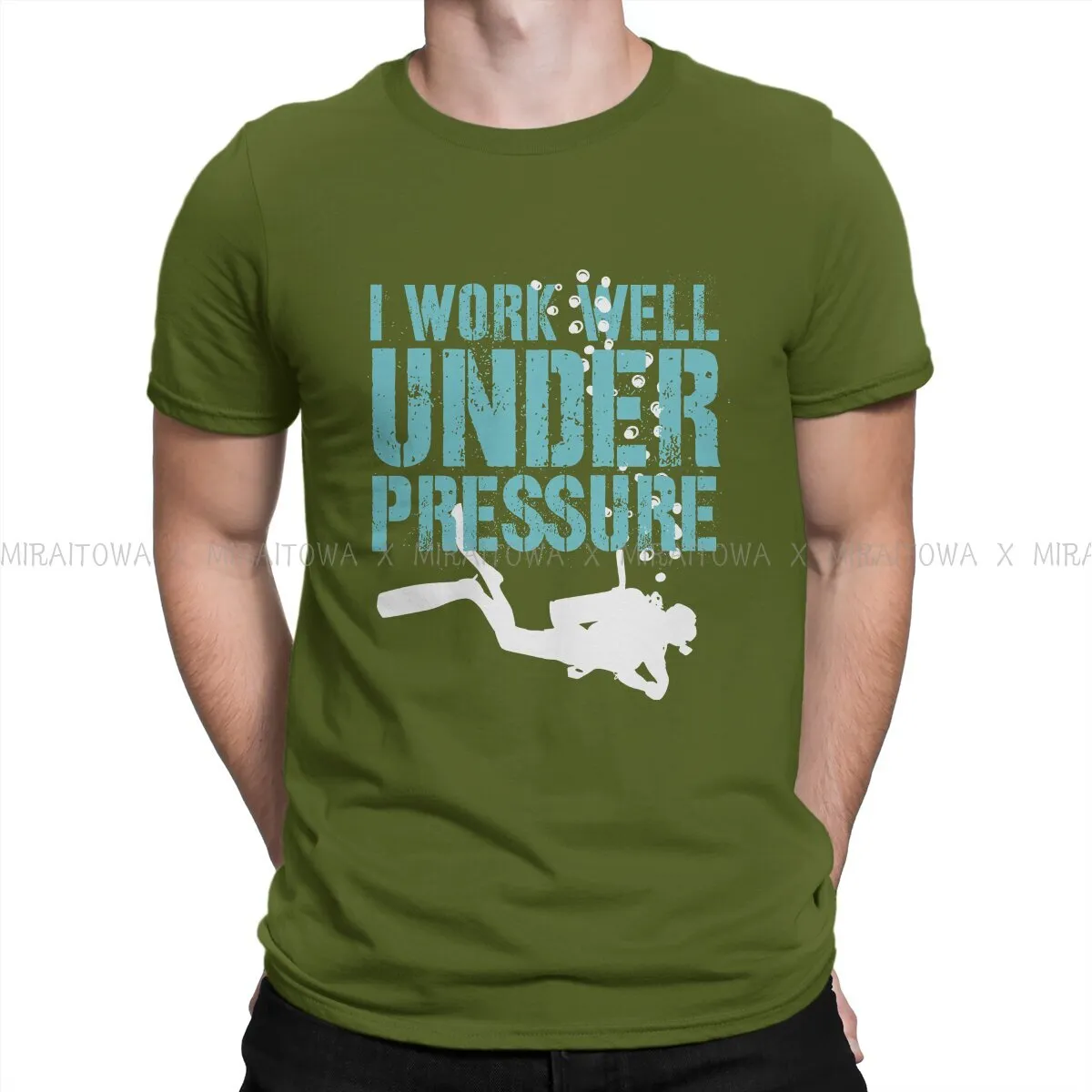 Scuba diving T-Shirt for Men | I Work Well Under Pressure
