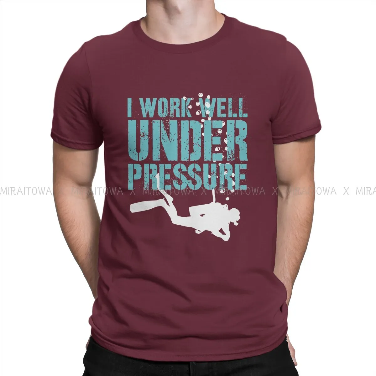Scuba diving T-Shirt for Men | I Work Well Under Pressure