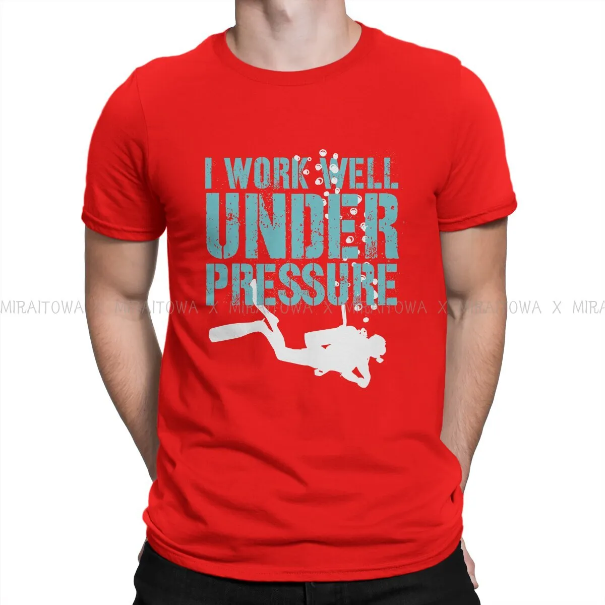 Scuba diving T-Shirt for Men | I Work Well Under Pressure