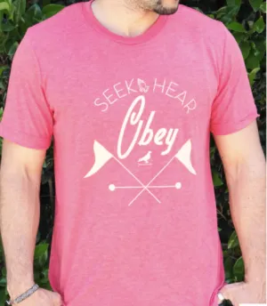 Seek Hear Obey Christian Shirts for Men