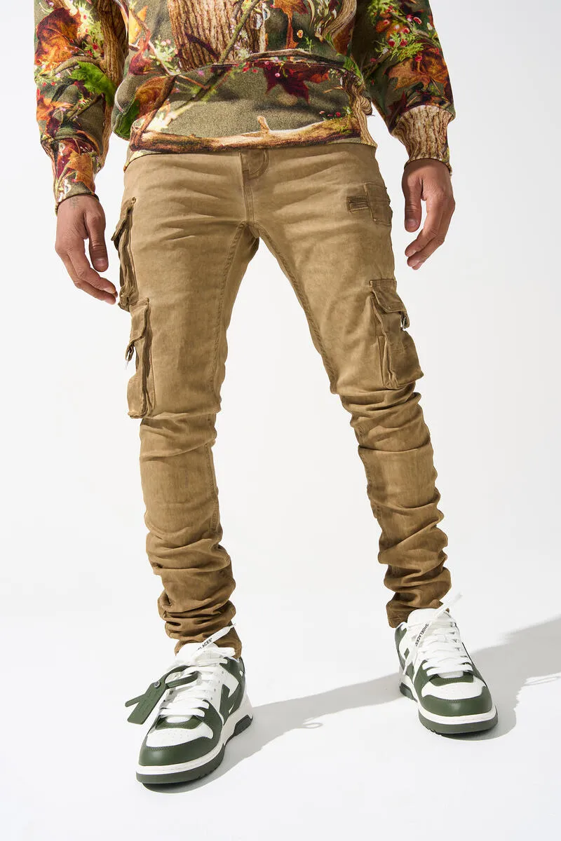 SERENEDE Tigers Eye Cargo Jeans (BROWN)