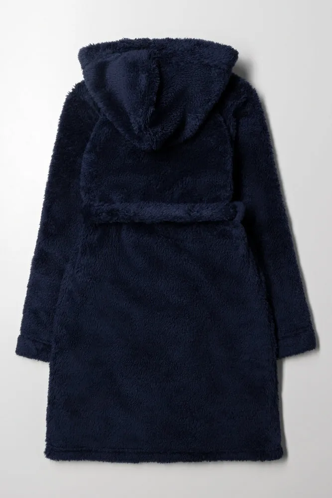 Shaggy Gown Navy
