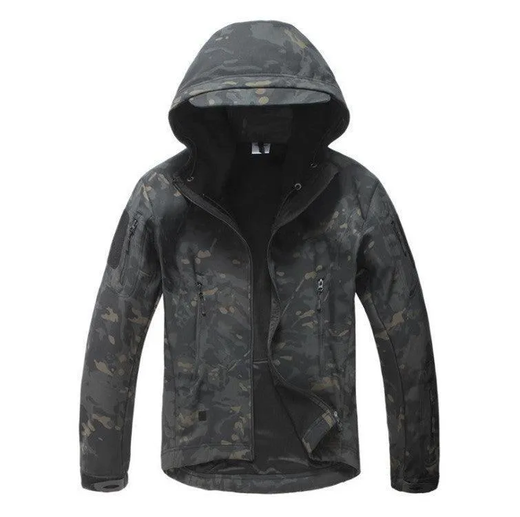Shark Skin Soft Shell Windproof And Rainproof Jacket Men