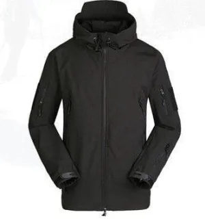 Shark Skin Soft Shell Windproof And Rainproof Jacket Men