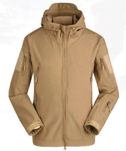 Shark Skin Soft Shell Windproof And Rainproof Jacket Men