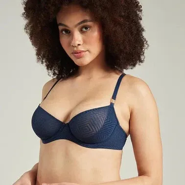 Sheer Deco Lift Balcony Bra