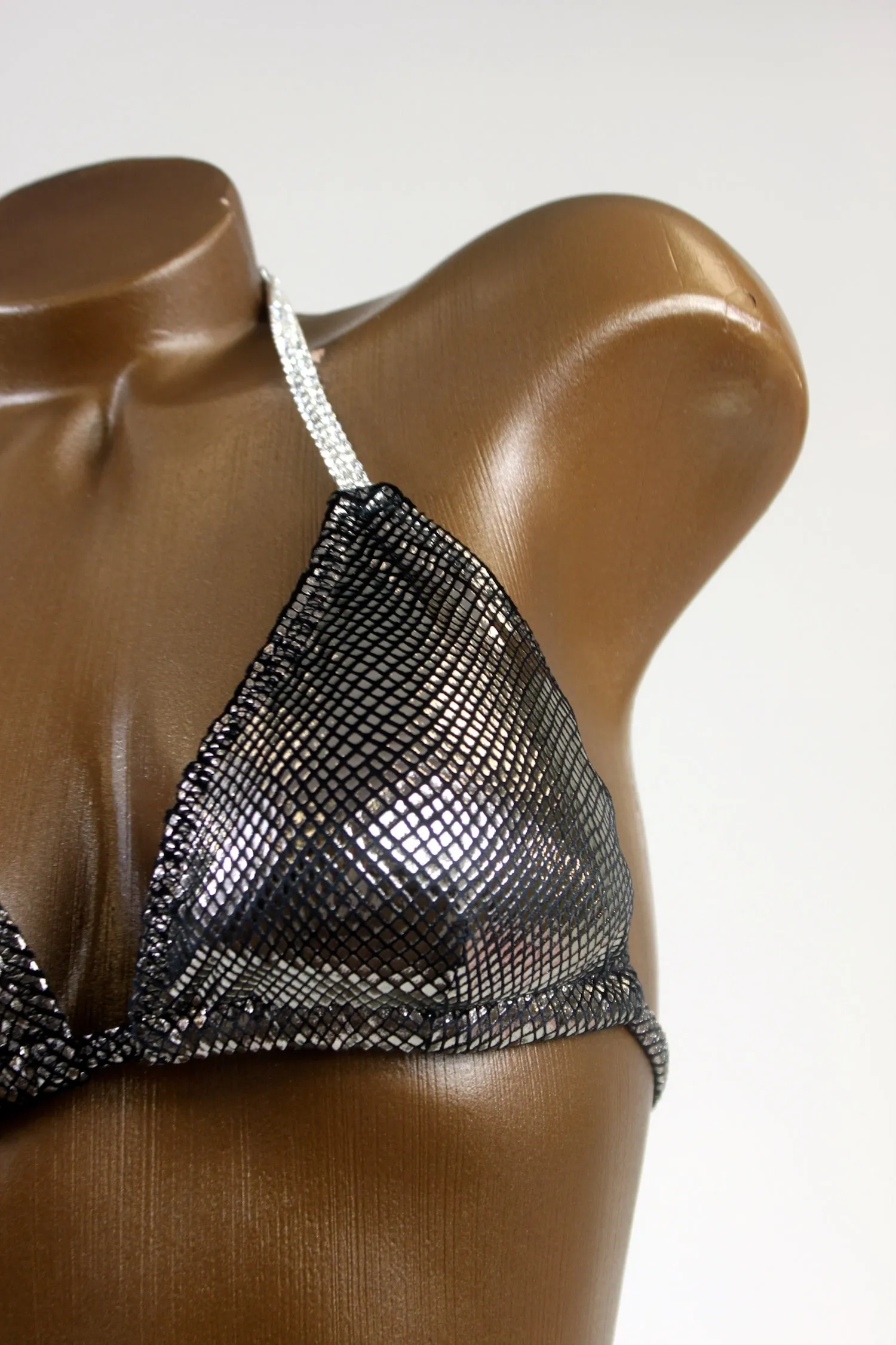 Shiny Titanium Posing Suit