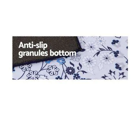 Short Pile Floor Rug Gaspar Blue