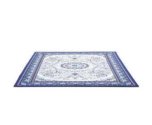 Short Pile Floor Rug Gaspar Blue