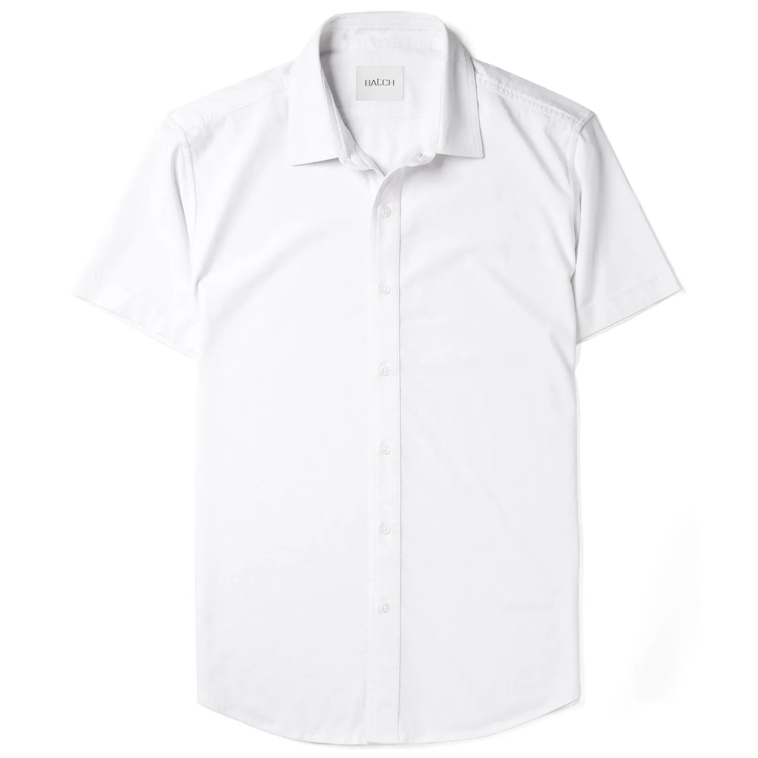 Short Sleeve T-Shirt Shirt - White Cotton Jersey