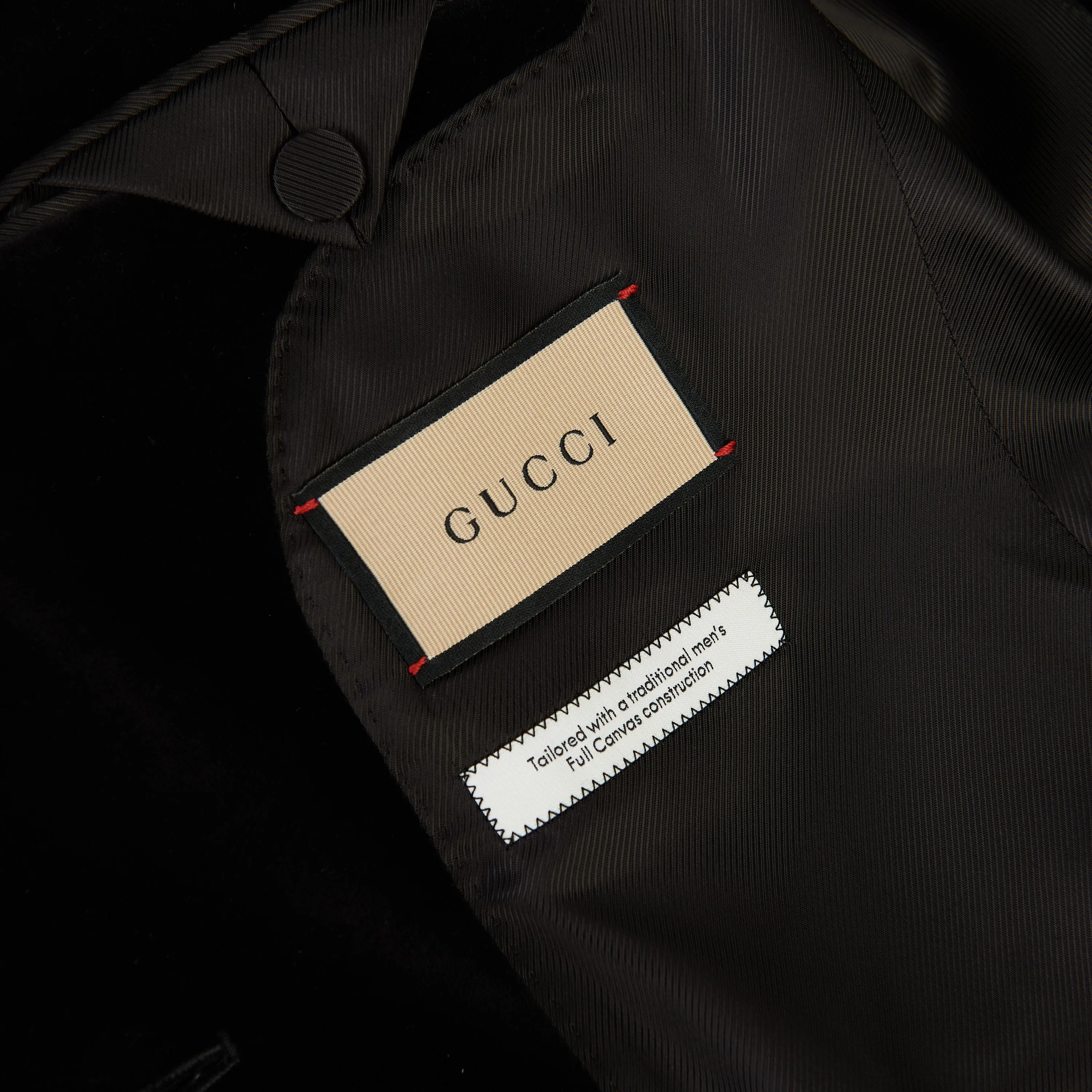 Single-breasted Black Velvet Jacket