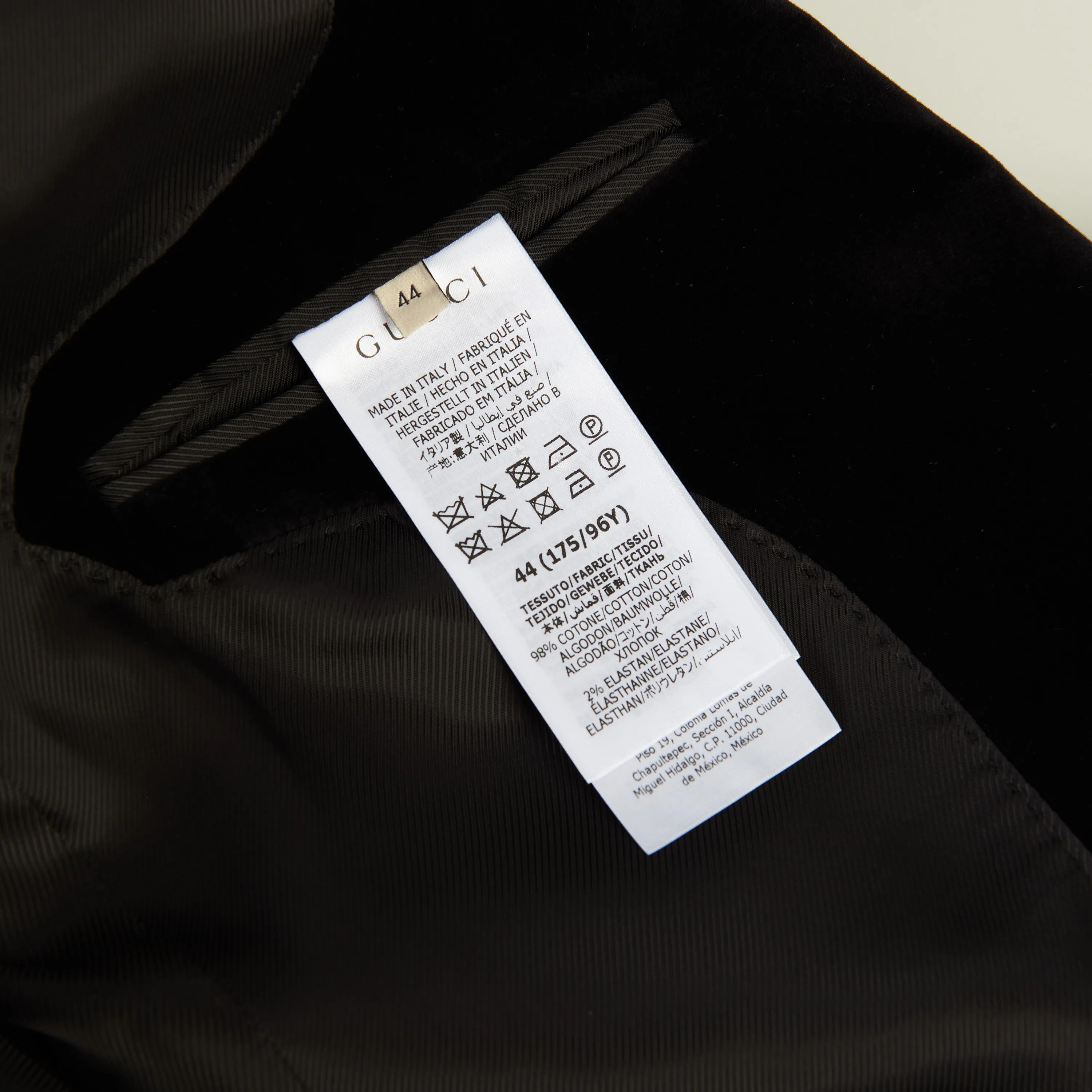 Single-breasted Black Velvet Jacket