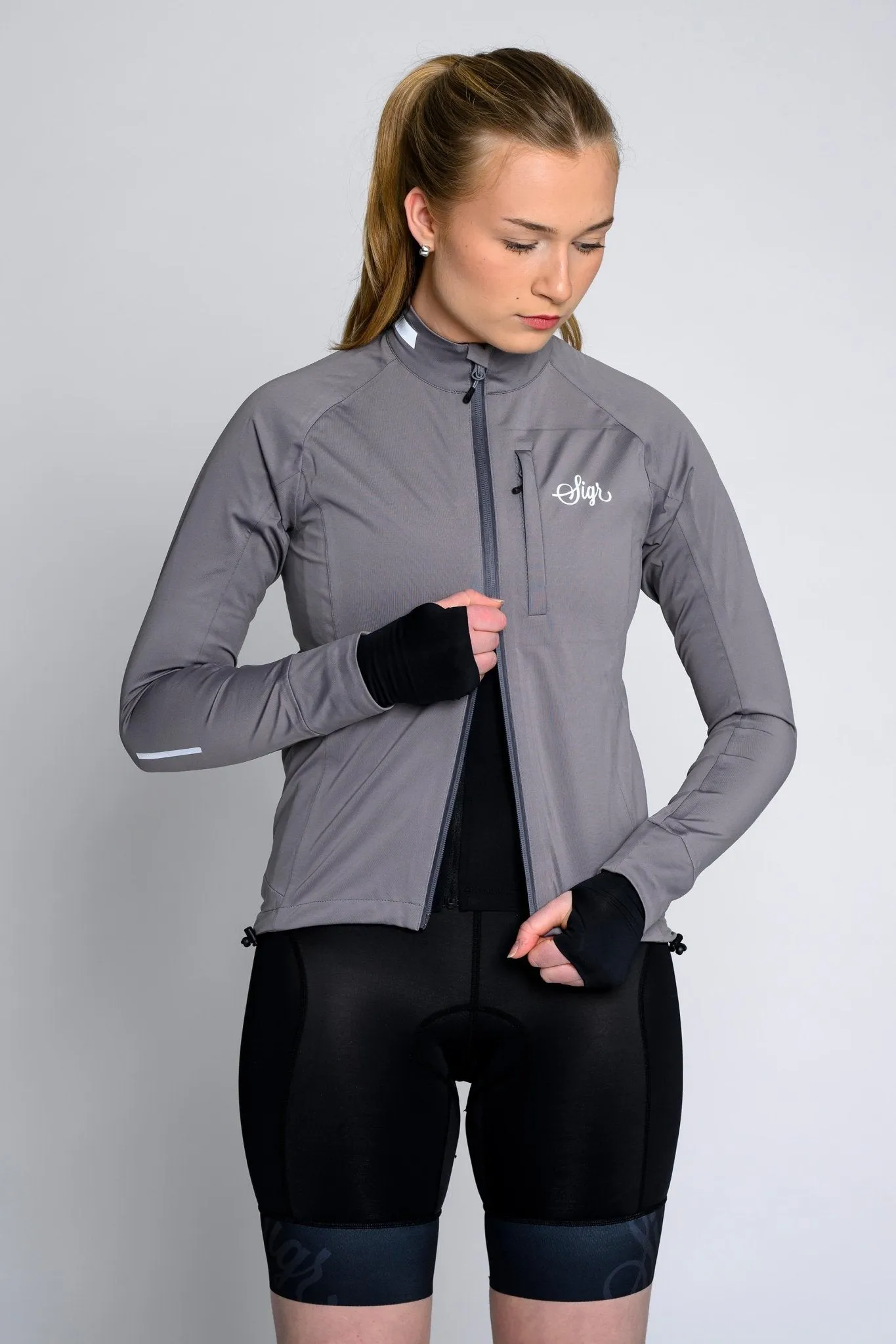 Sköld Women's Titanium Grey Shell Cycling Jacket