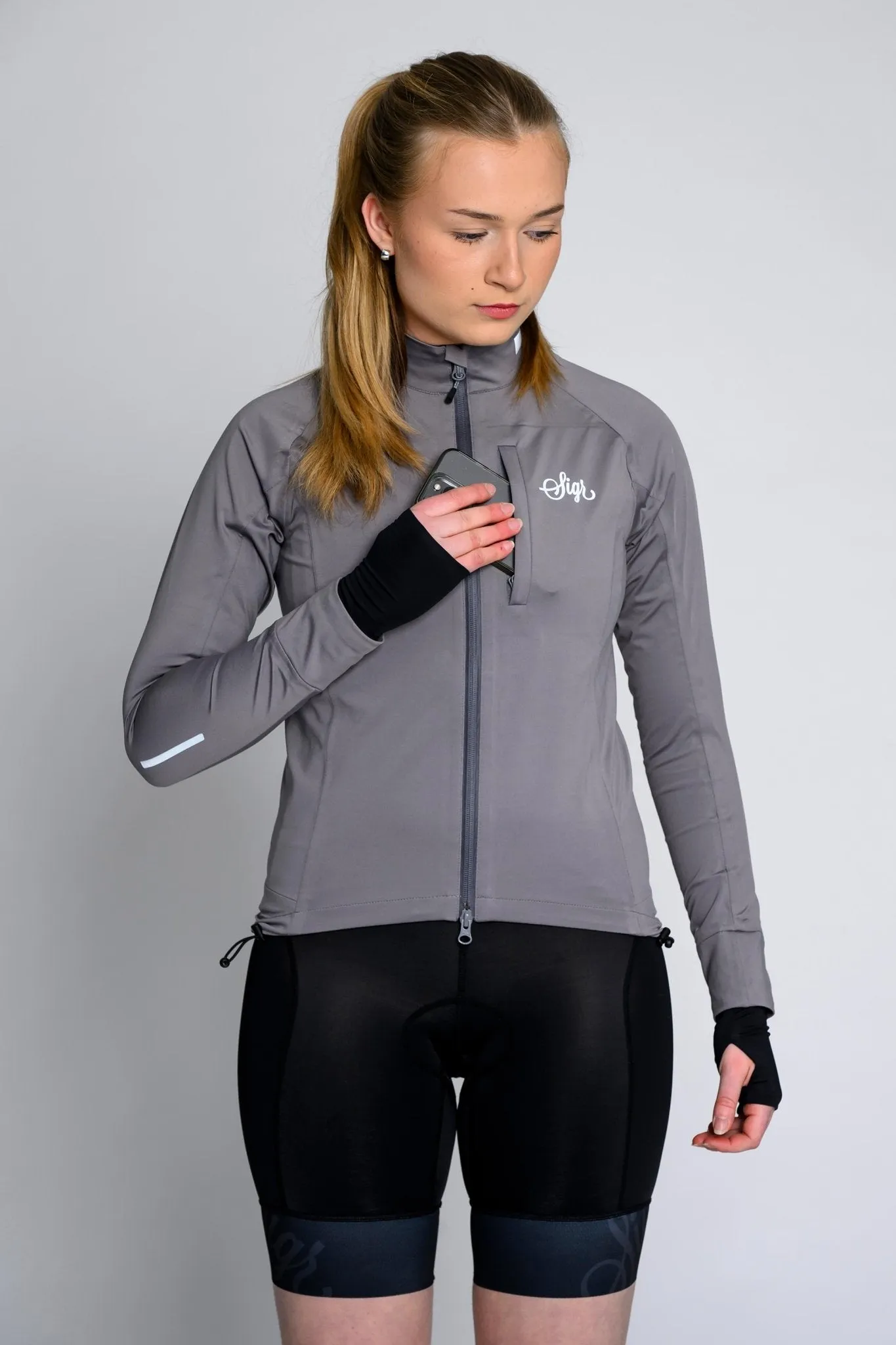 Sköld Women's Titanium Grey Shell Cycling Jacket