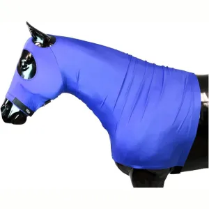 Sleazy Sleepwear for Horses Stretch Hood with Zipper- Royal Blue