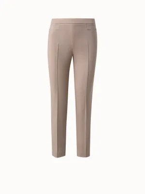 Slim Ankle-Length Cotton Techno Stretch Pants