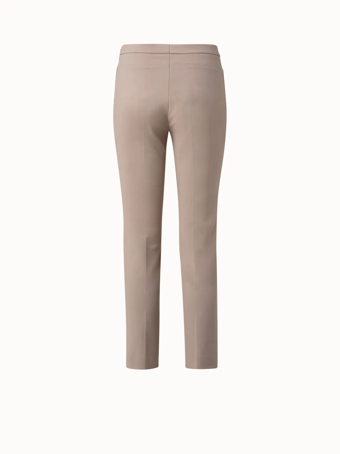 Slim Ankle-Length Cotton Techno Stretch Pants