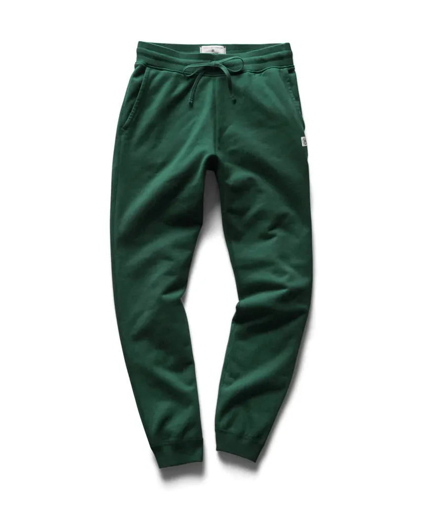 Slim Sweatpant Midweight Terry British Racing Green