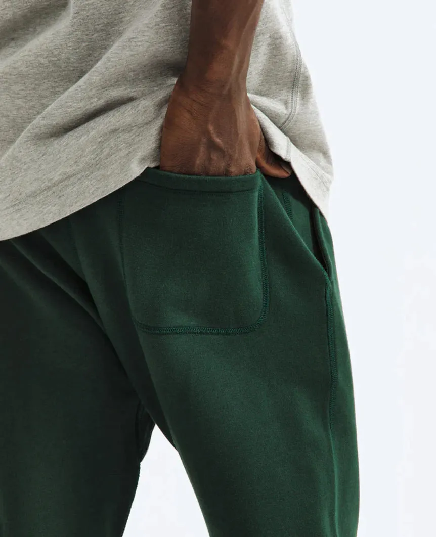 Slim Sweatpant Midweight Terry British Racing Green