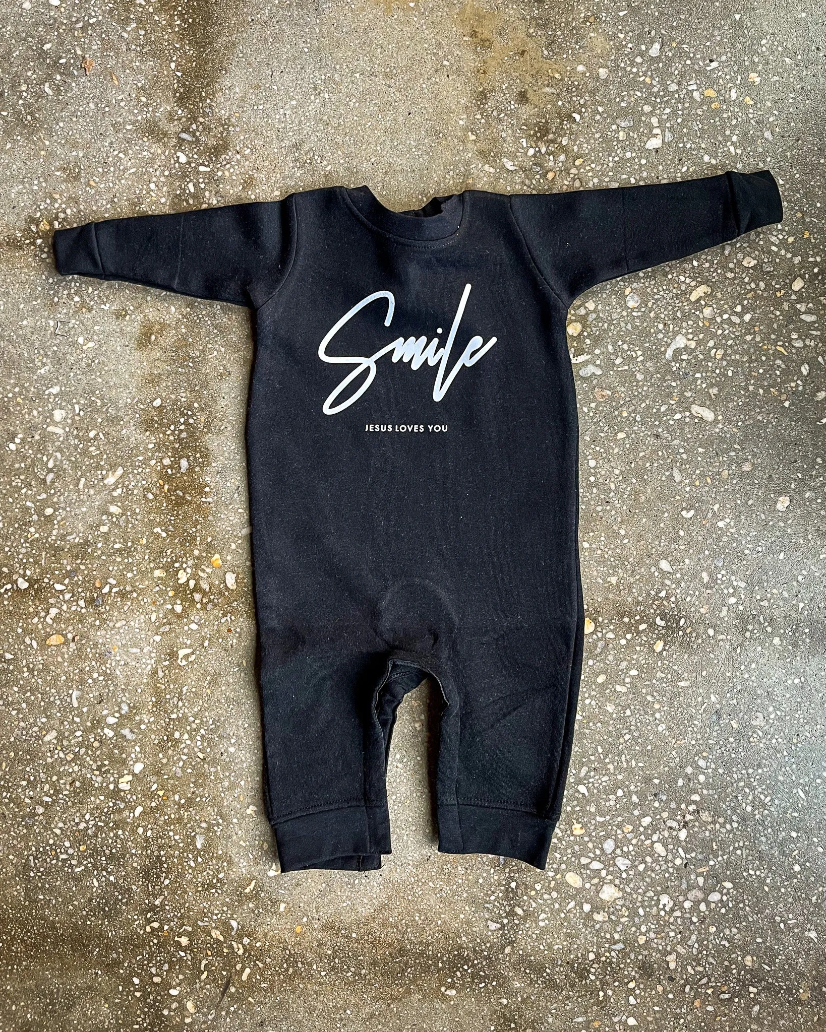 Smile Jesus Loves You Infant Fleece Bodysuit