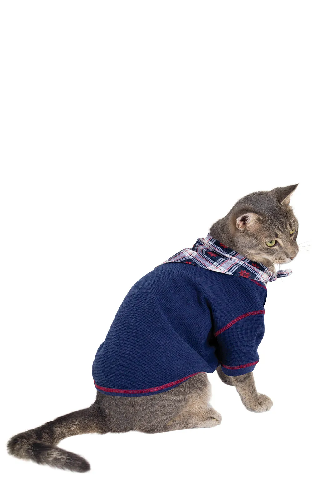 Snowfall Plaid Flannel Pet Pajamas - Pet & Owner