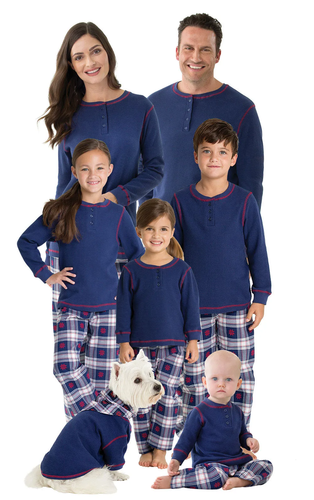 Snowfall Plaid Men's Pajamas - Family Set
