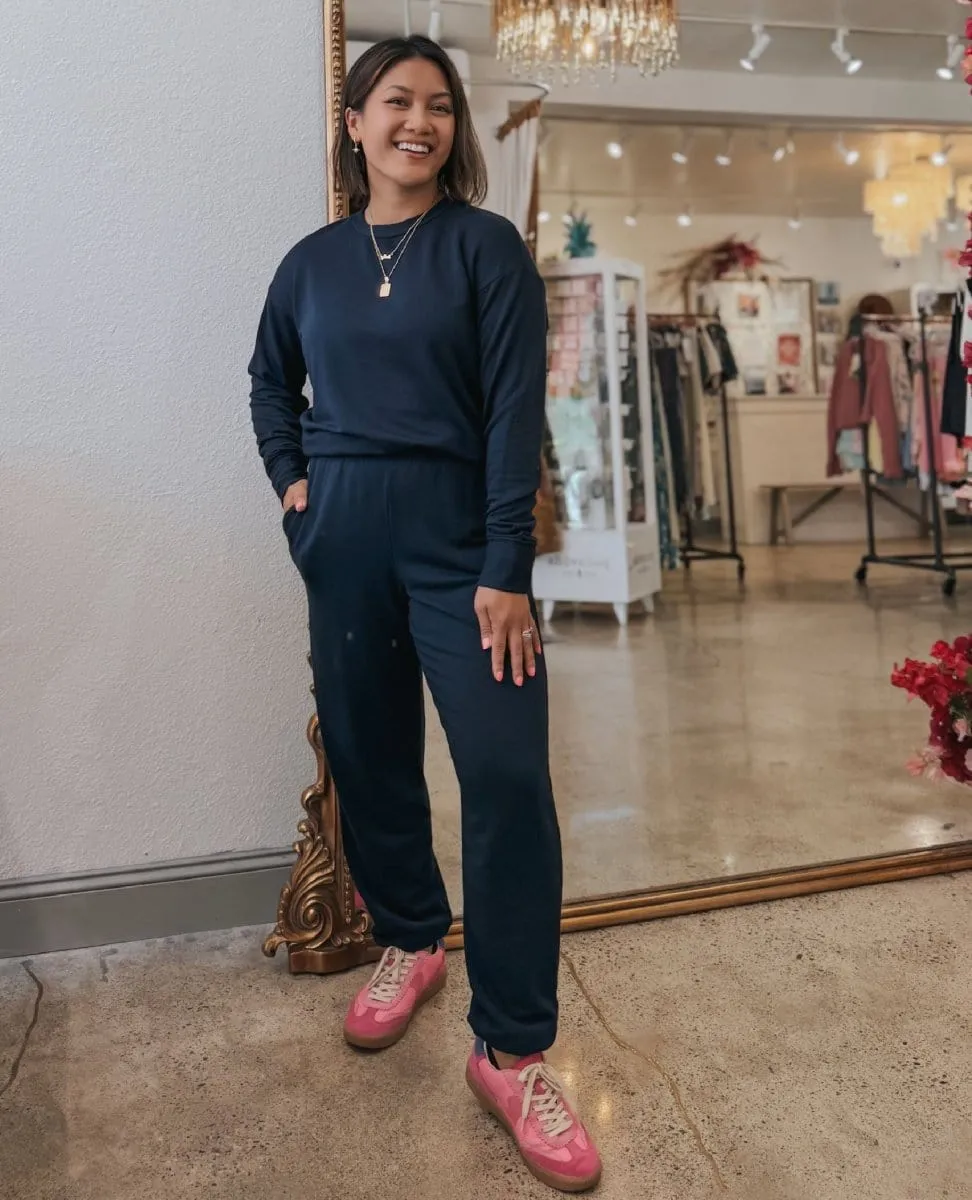 Softest Fleece Pocket Sweatpant Navy