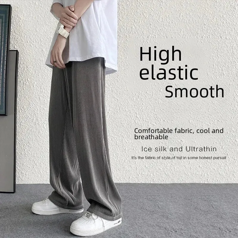 Sommerstreifen Eis Seidenhose