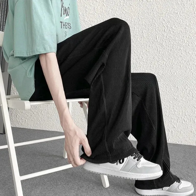 Sommerstreifen Eis Seidenhose