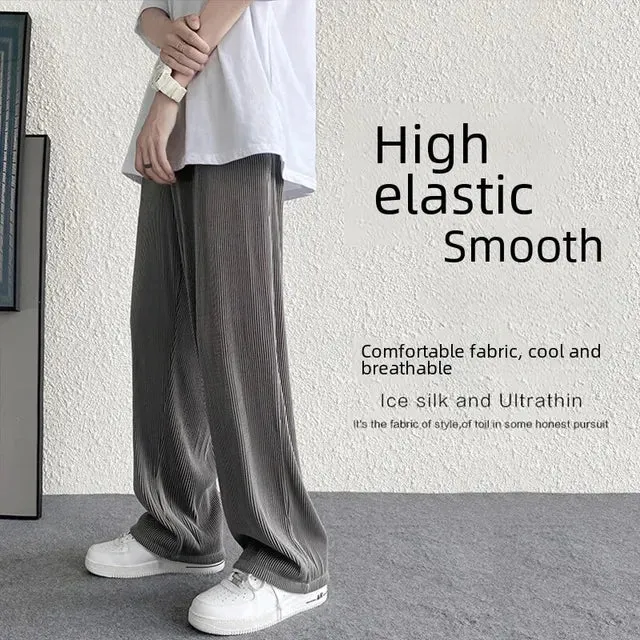 Sommerstreifen Eis Seidenhose